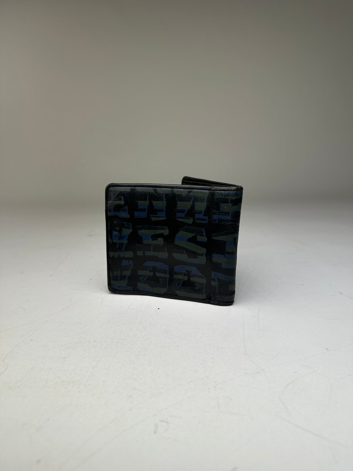 Vintage Vivienne Westwood Leather Wallet Black Blue