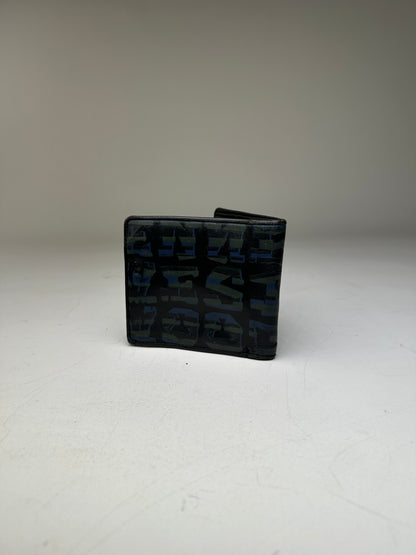 Vintage Vivienne Westwood Leather Wallet Black Blue