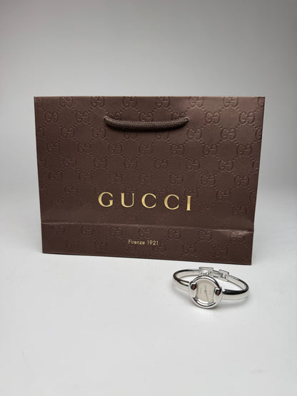 Vintage Gucci Horsebit steel Watch silver