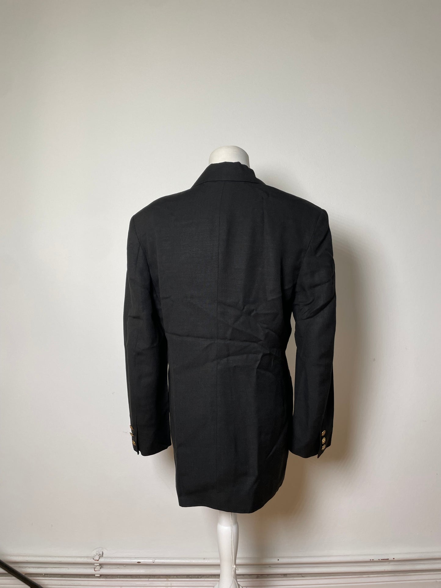 Vintage Dior Wool Blend Blazer Black S