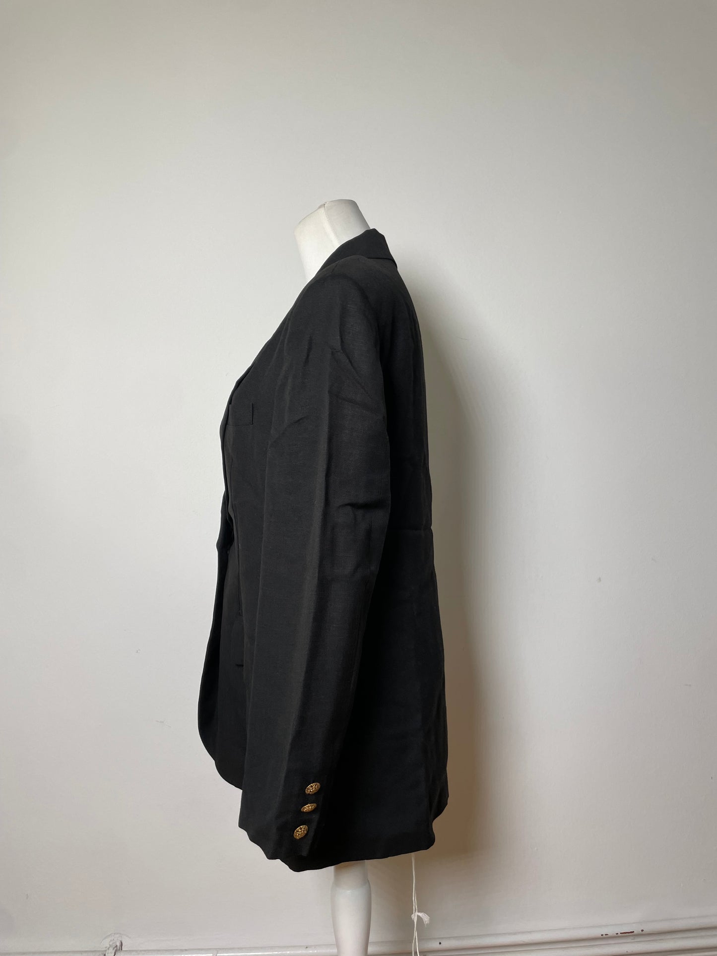 Vintage Dior Wool Blend Blazer Black S
