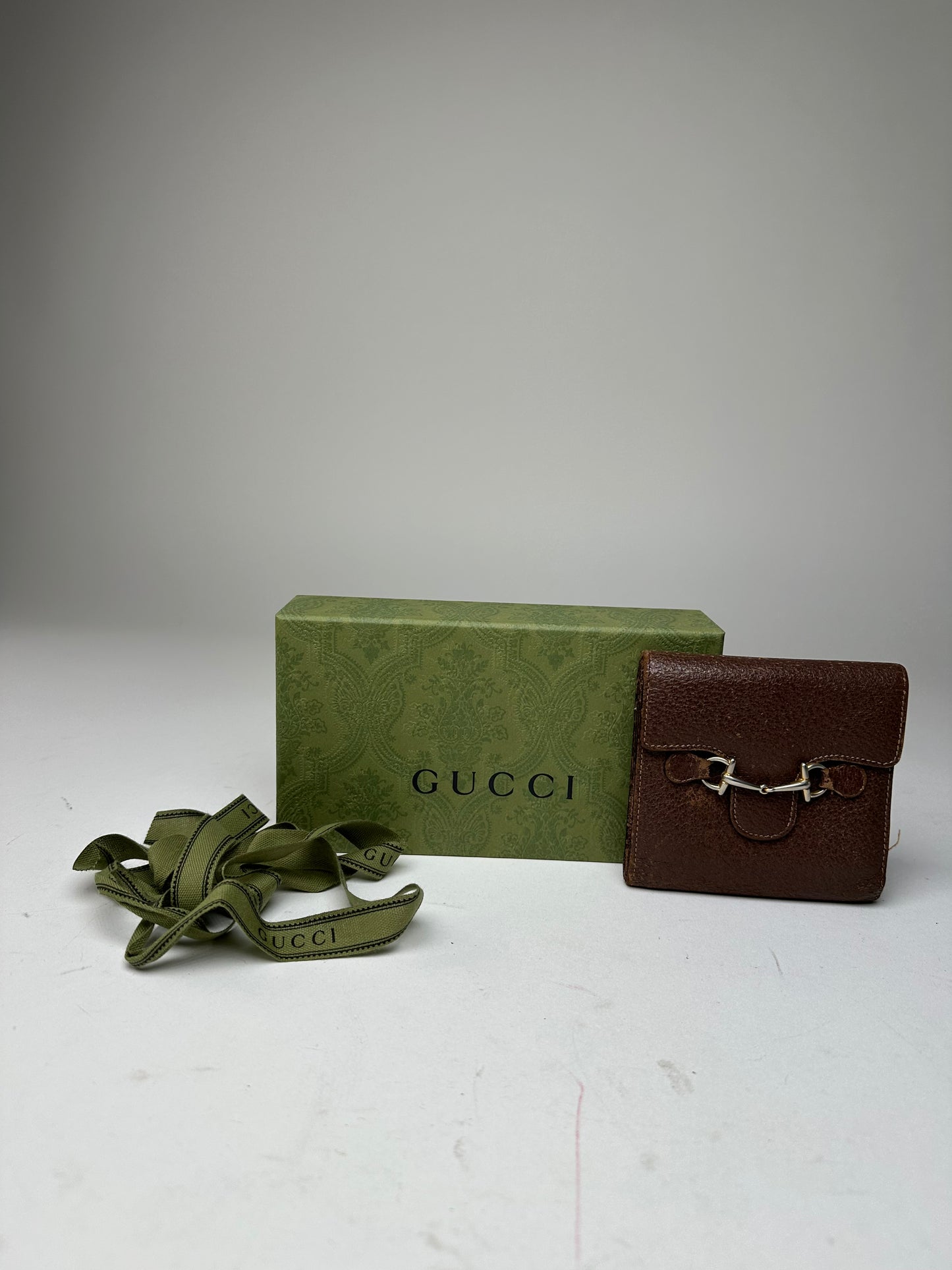 Vintage Gucci Horsebit 1955 Leather Bifold Wallet Brown