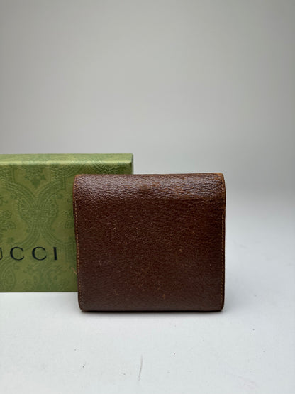 Vintage Gucci Horsebit 1955 Leather Bifold Wallet Brown
