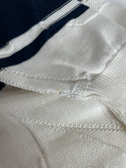 Vintage Dior Crewneck Sweater White Navy L