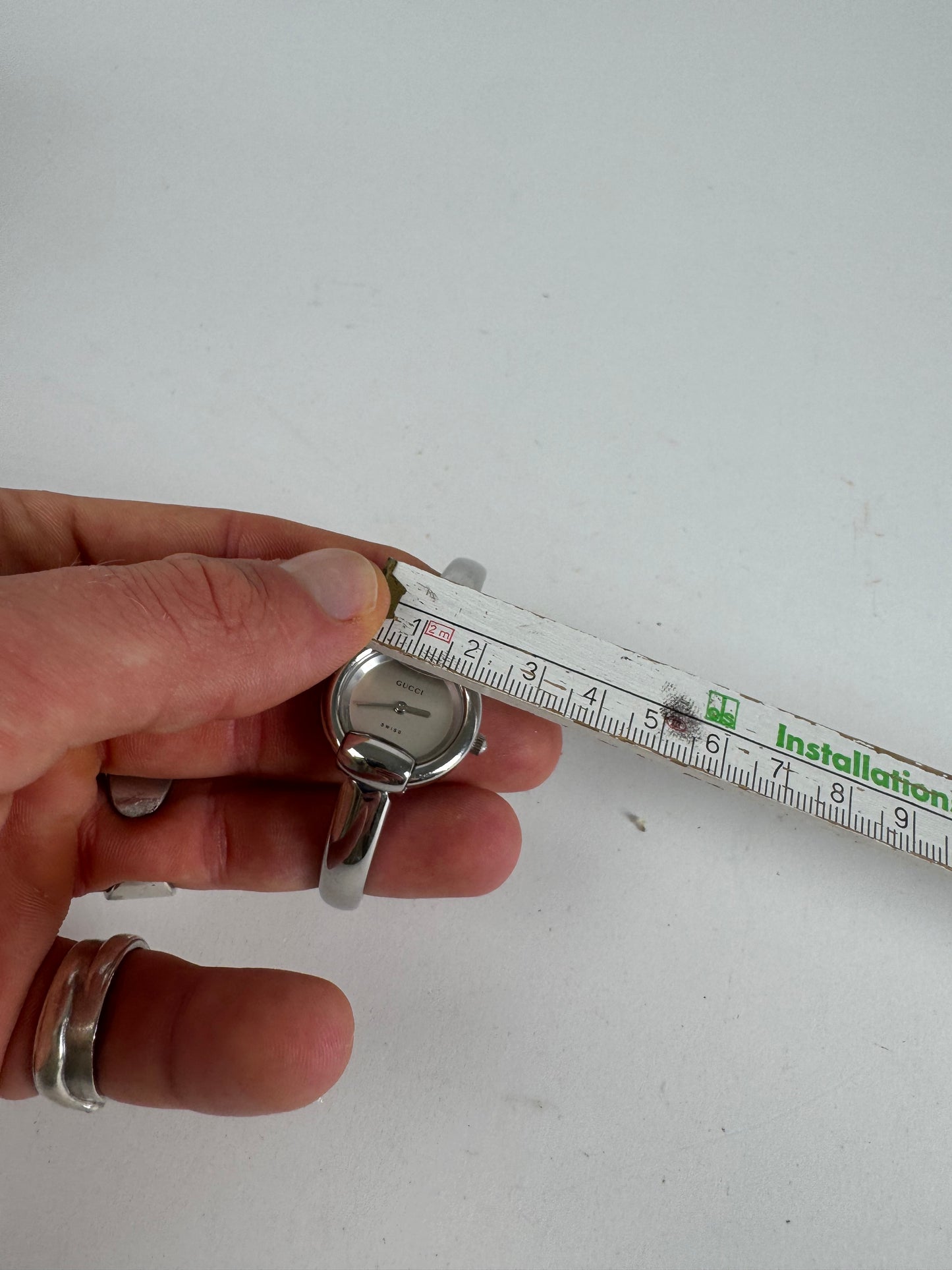 Vintage Gucci Horsebit steel Watch silver