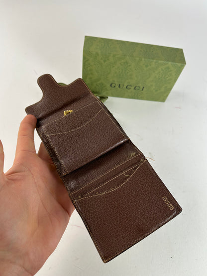 Vintage Gucci Horsebit 1955 Leather Bifold Wallet Brown
