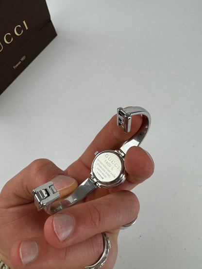 Vintage Gucci Horsebit steel Watch silver