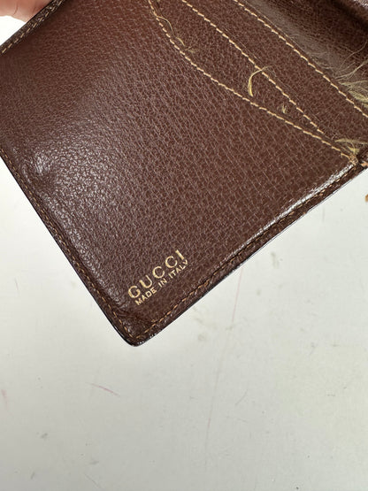 Vintage Gucci Horsebit 1955 Leather Bifold Wallet Brown