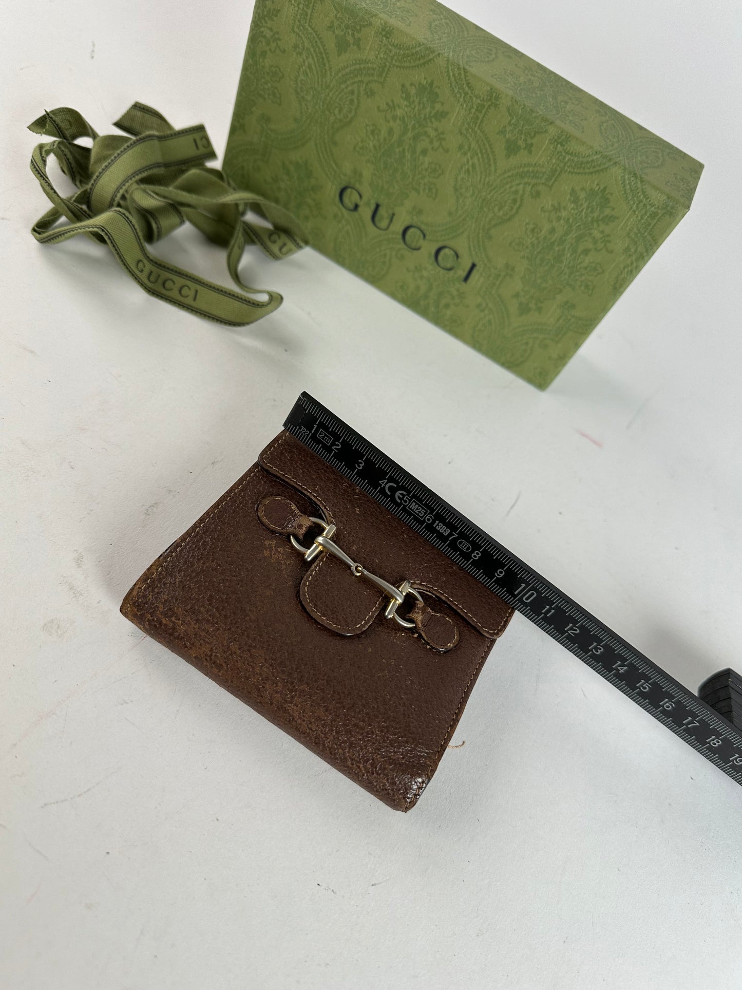 Vintage Gucci Horsebit 1955 Leather Bifold Wallet Brown