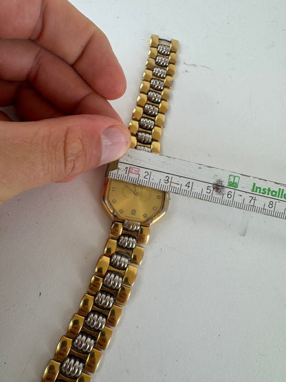 Montre Dior vintage en acier doré