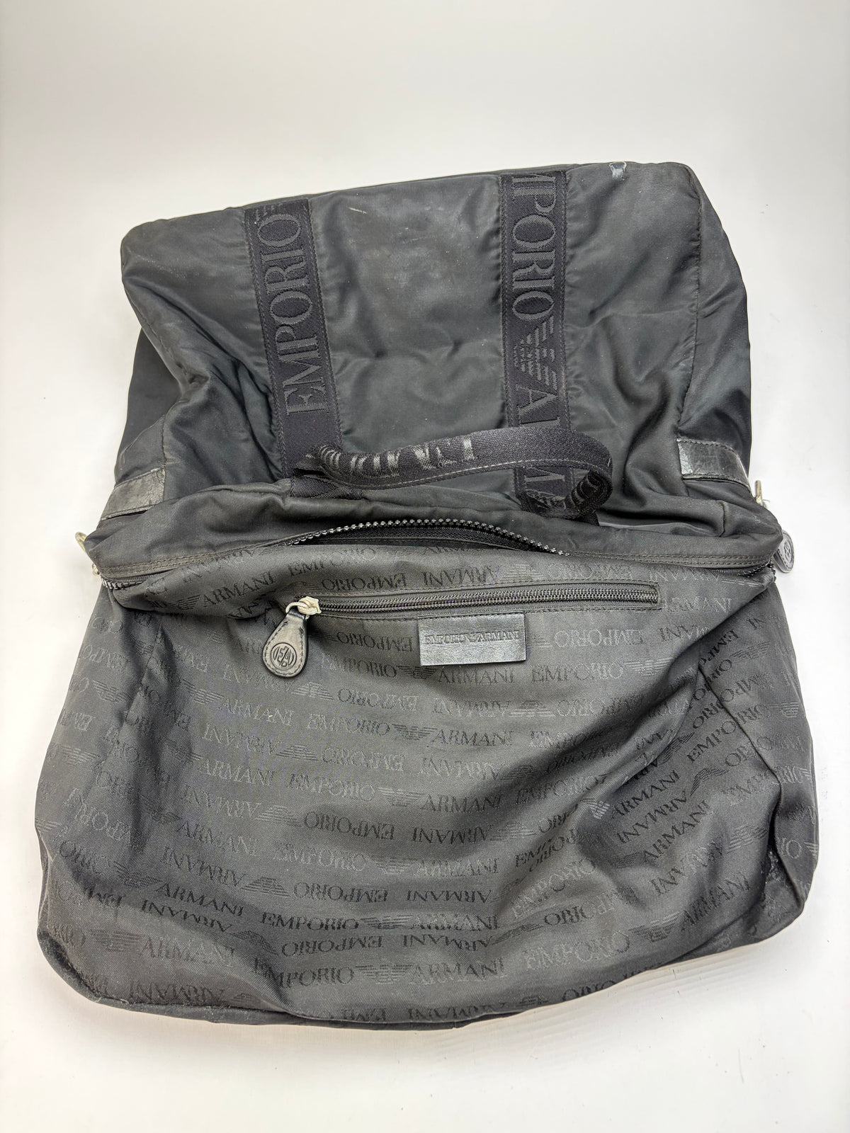Vintage Emporio Armani EVA Nylon Tote Late 1990s Black