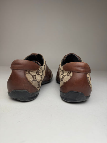 Vintage Gucci Monogram men’s Sneaker beige Brown 42