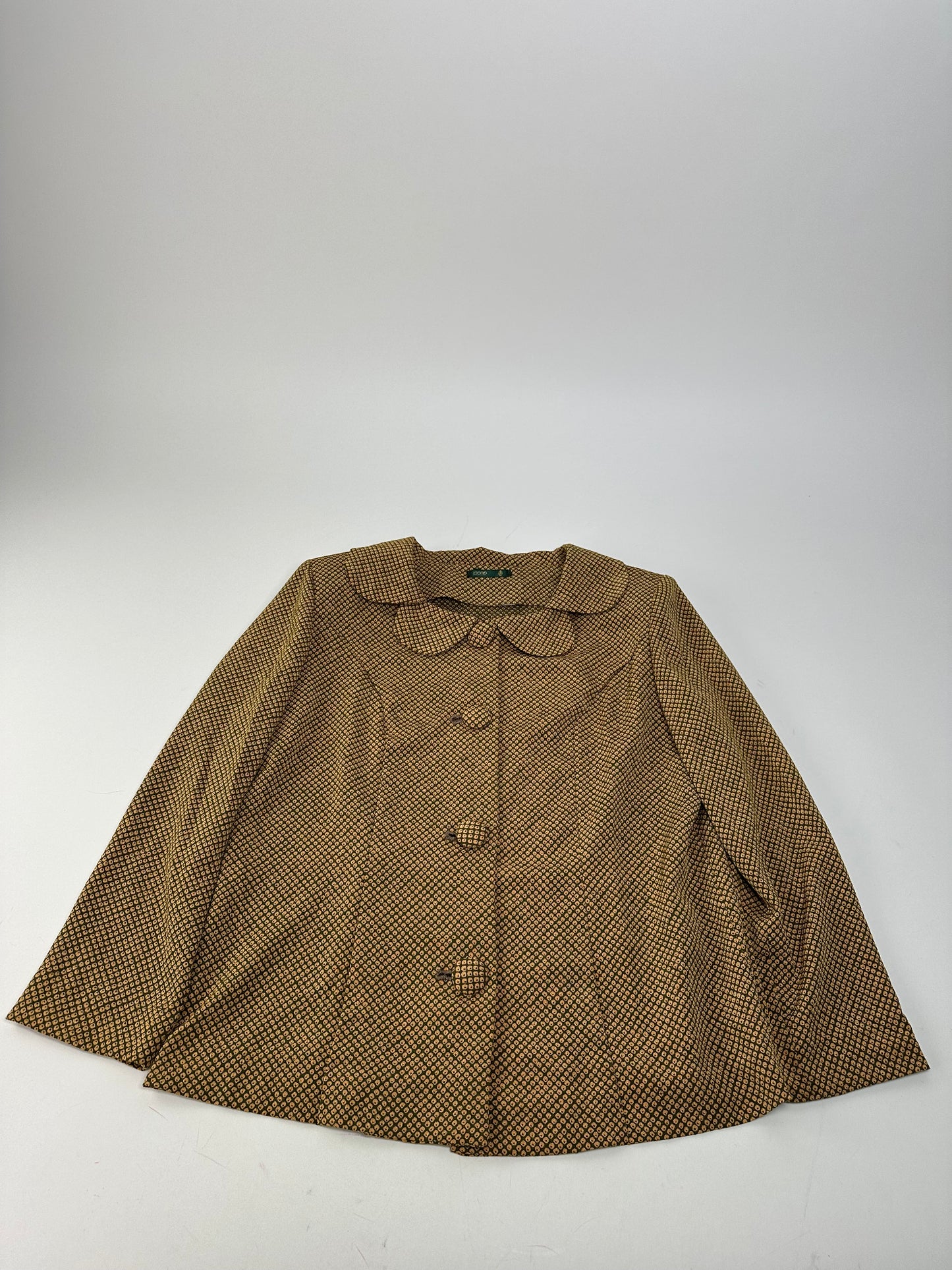 Vintage Gucci Wool Twin Set Abstract Gold Brown M