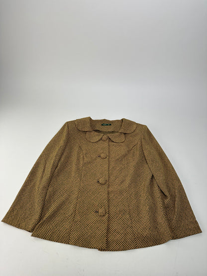 Vintage Gucci Wool Twin Set Abstract Gold Brown M