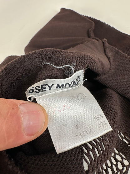 Vintage Issey Miyake Knit Sweater Dark Brown M