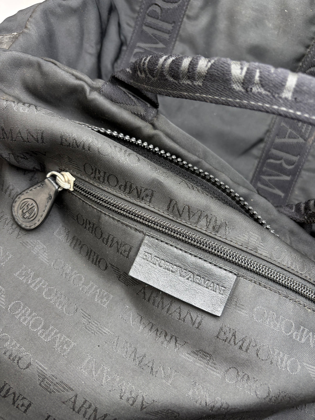 Vintage Emporio Armani EVA Nylon Tote Late 1990s Black
