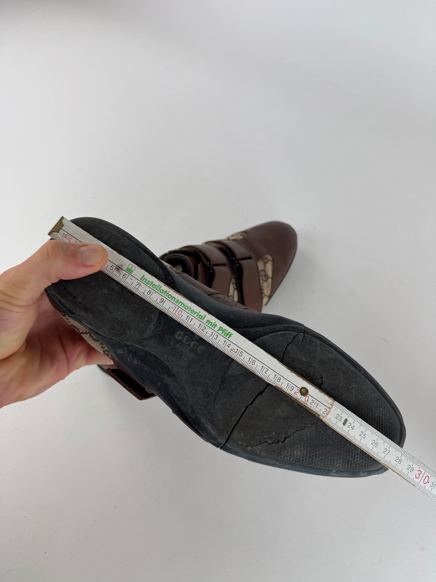 Vintage Gucci Monogram men’s Sneaker beige Brown 42