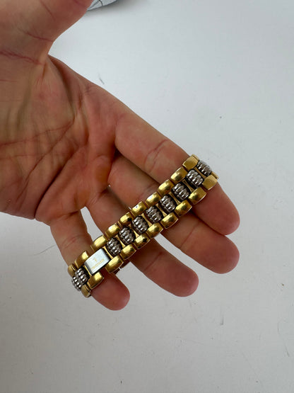 Montre Dior vintage en acier doré