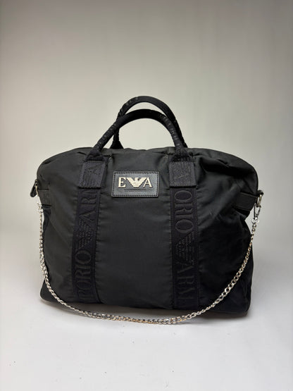 Vintage Emporio Armani EVA Nylon Tote Late 1990s Black