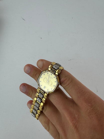 Montre Dior vintage en acier doré
