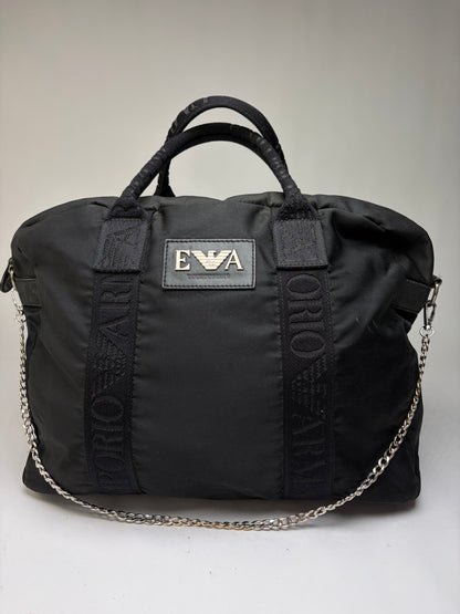 Vintage Emporio Armani EVA Nylon Tote Late 1990s Black