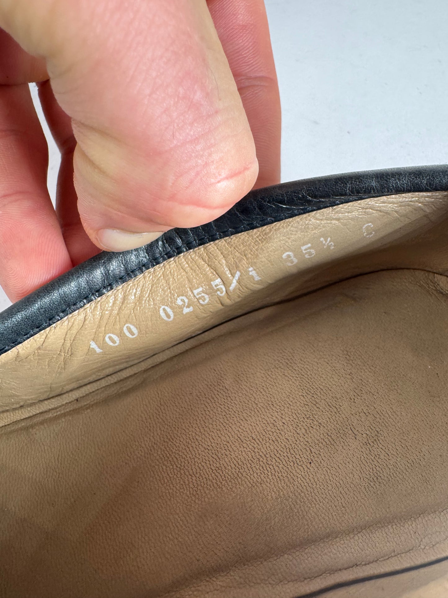 Vintage Gucci Leather Loafer Black EU35,5