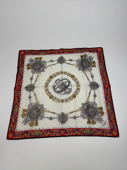 Vintage Celine Paris Cloth red white