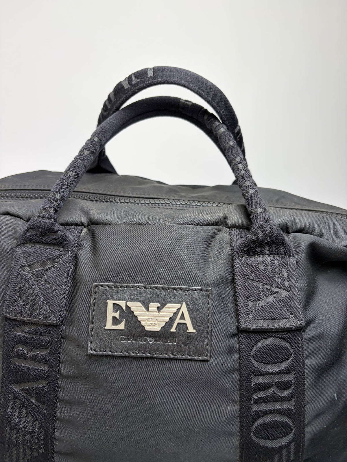 Vintage Emporio Armani EVA Nylon Tote Late 1990s Black
