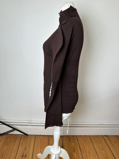 Vintage Issey Miyake Knit Sweater Dark Brown M