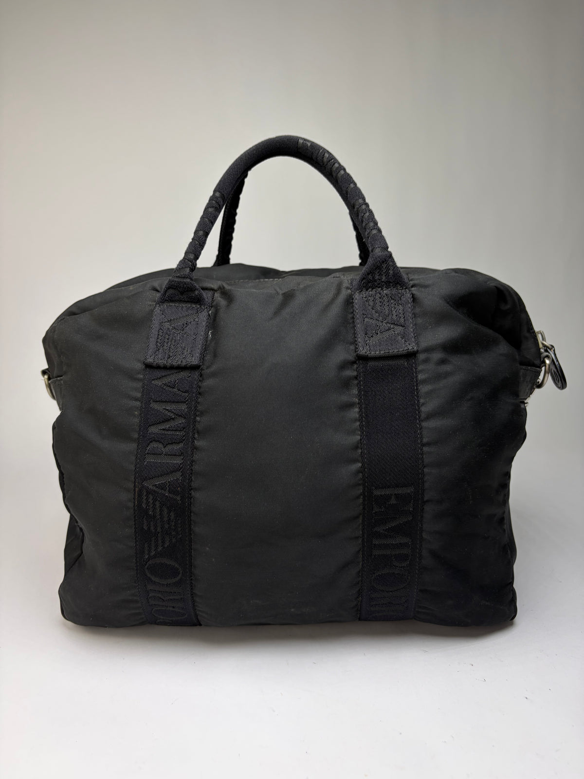Vintage Emporio Armani EVA Nylon Tote Late 1990s Black