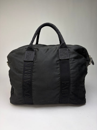 Vintage Emporio Armani EVA Nylon Tote Late 1990s Black