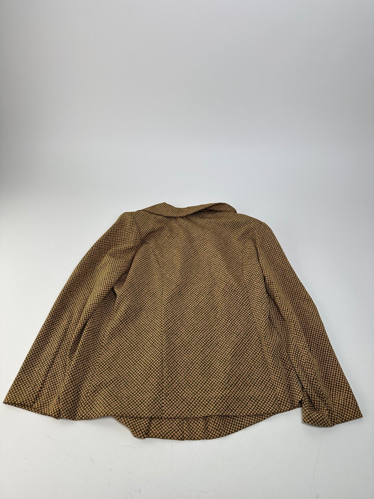 Vintage Gucci Wool Twin Set Abstract Gold Brown M