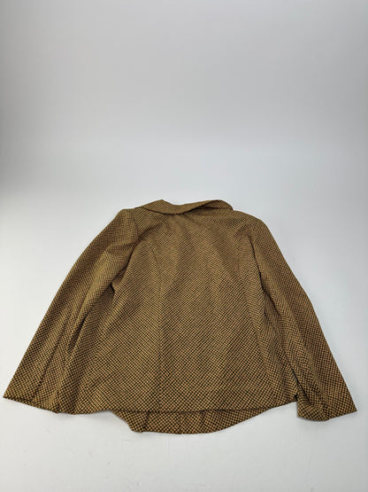 Vintage Gucci Wool Twin Set Abstract Gold Brown M