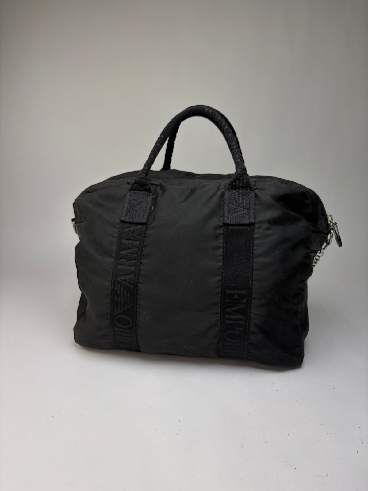 Vintage Emporio Armani EVA Nylon Tote Late 1990s Black