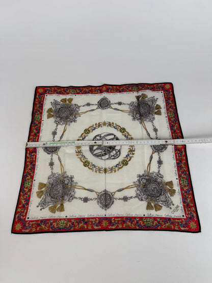 Vintage Celine Paris Cloth red white