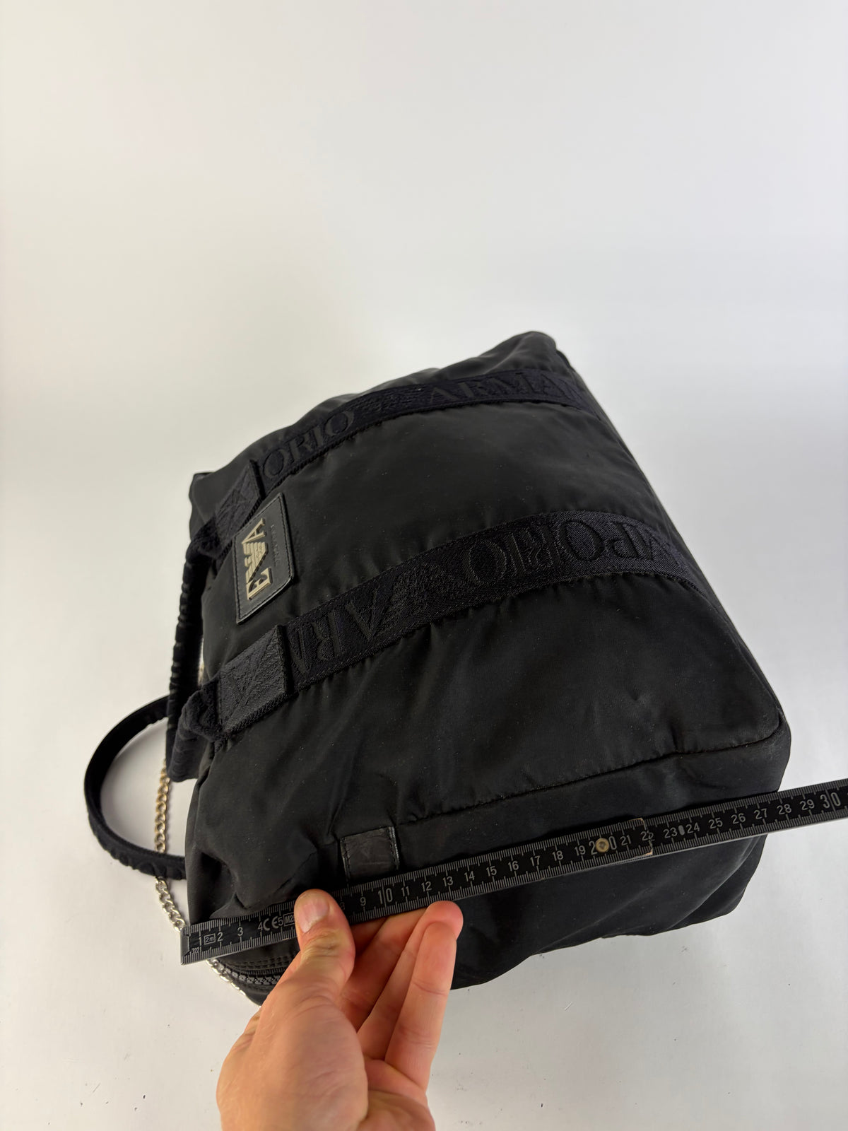 Vintage Emporio Armani EVA Nylon Tote Late 1990s Black