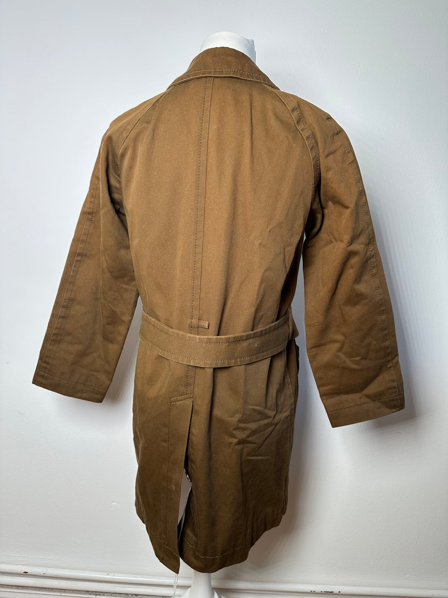 Vintage Comme Des Garçons Denim Trenchcoat Khaki Brown S