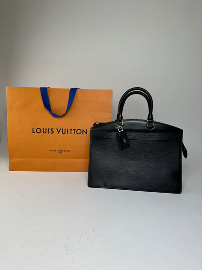 Vintage Louis Vuitton EPI Leather Riviera Handbag Noir Black