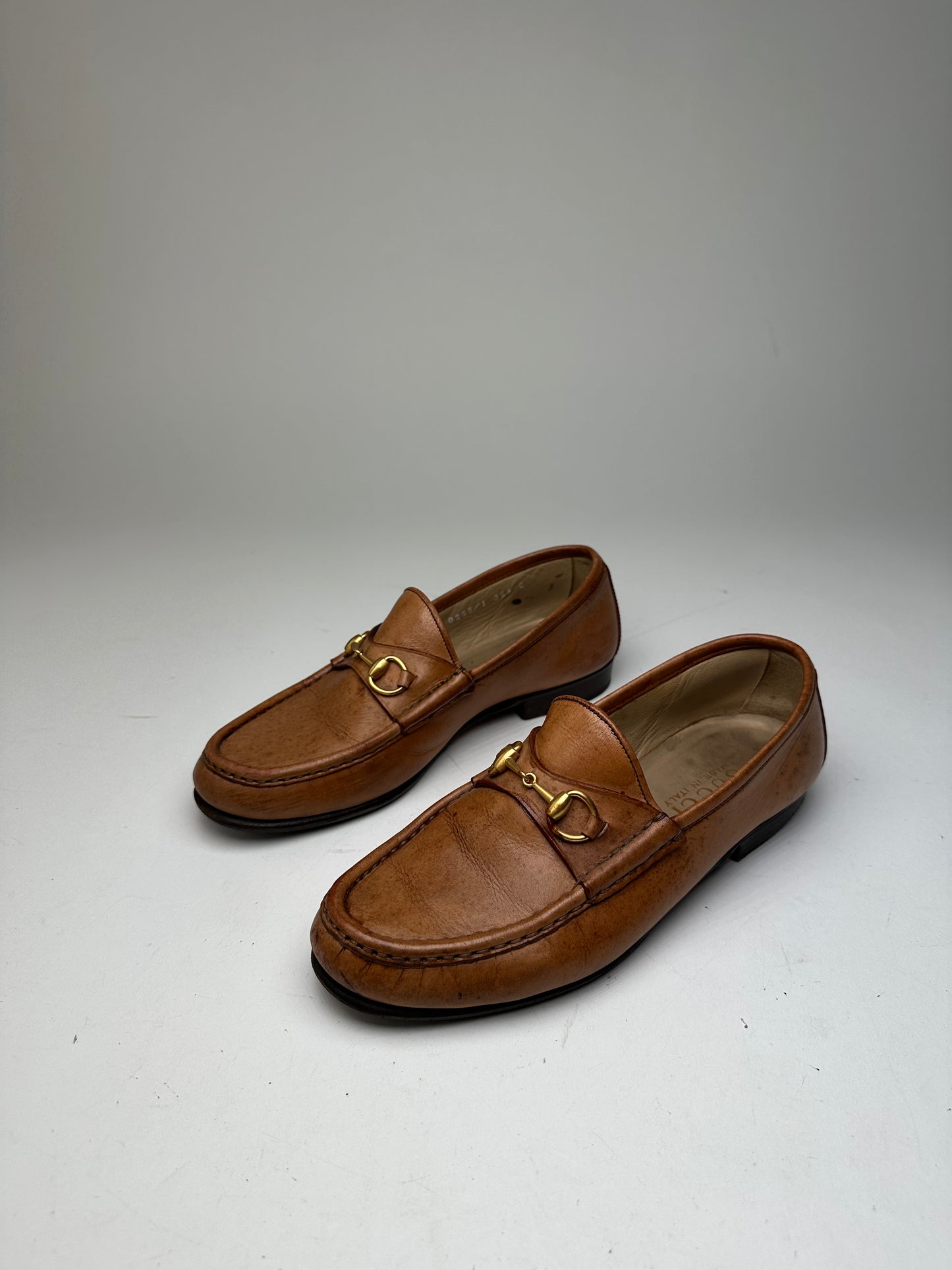Vintage Gucci Leather Horsebit Loafer Brown