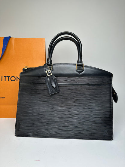 Vintage Louis Vuitton EPI Leather Riviera Handbag Noir Black