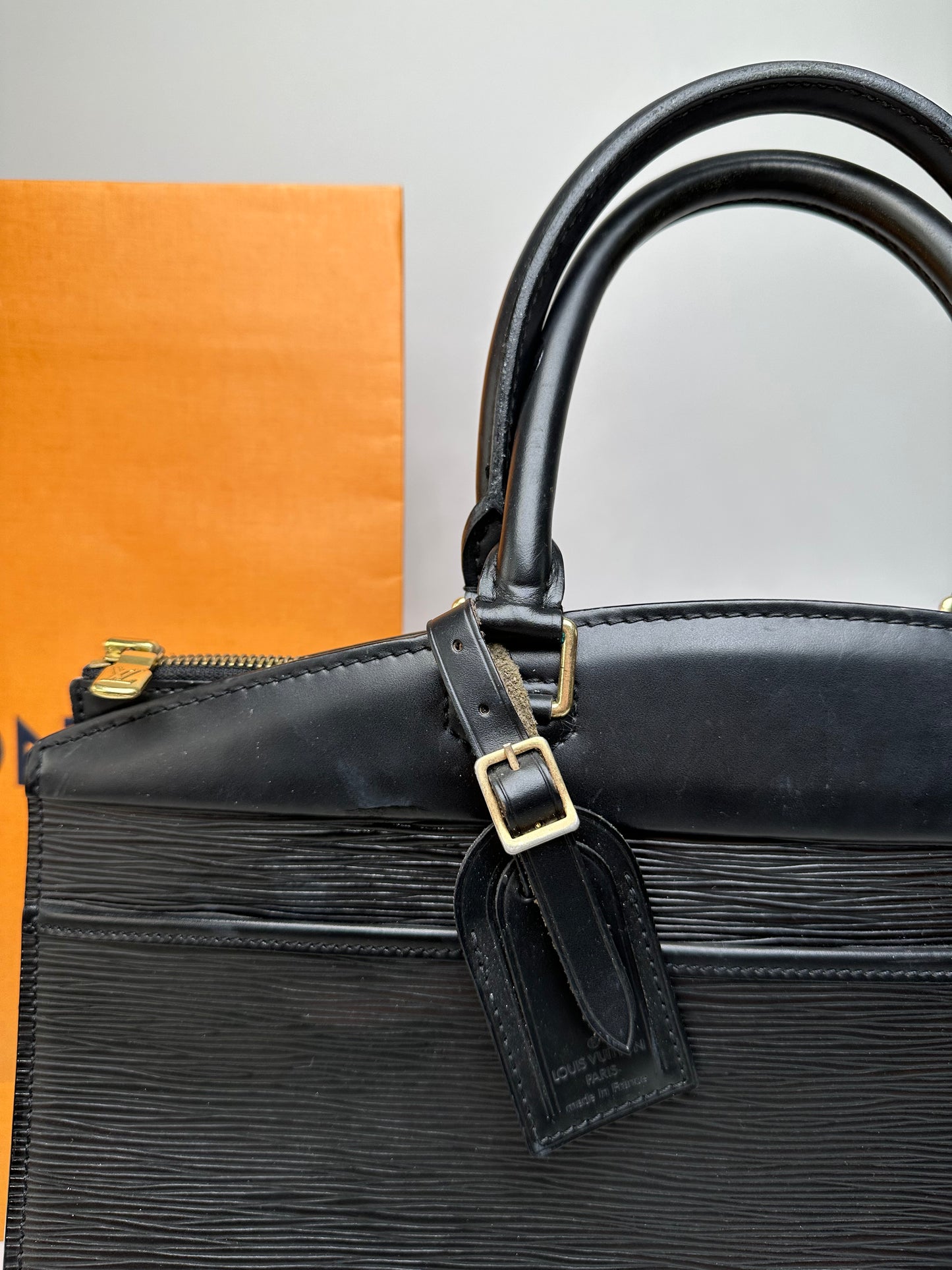Vintage Louis Vuitton EPI Leather Riviera Handbag Noir Black