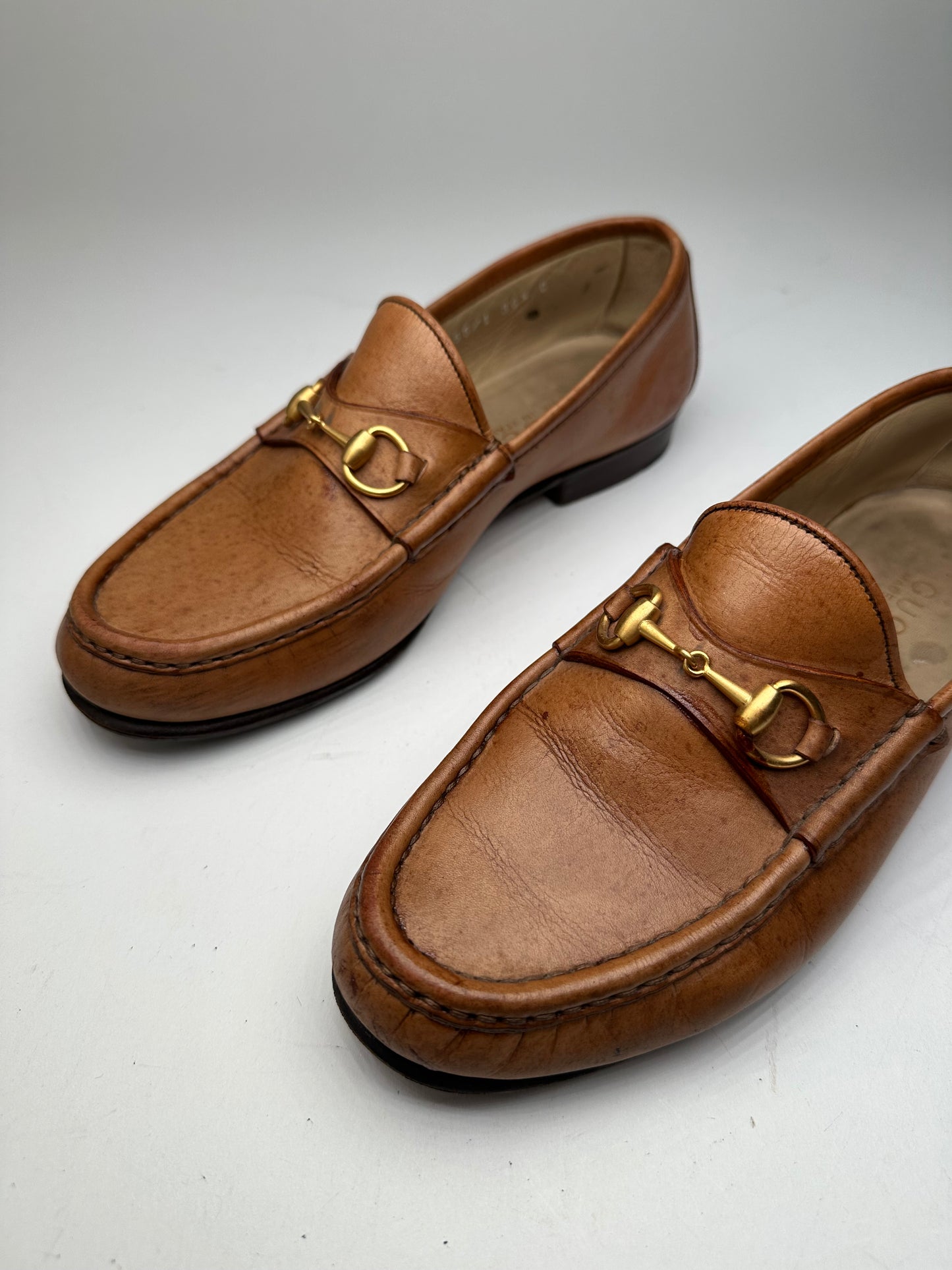 Vintage Gucci Leather Horsebit Loafer Brown