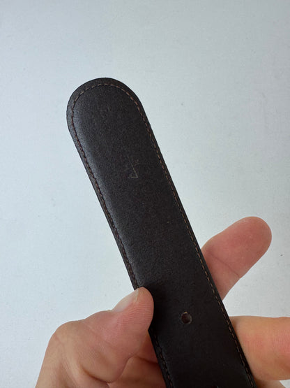 Vintage Givenchy Leather Belt Black