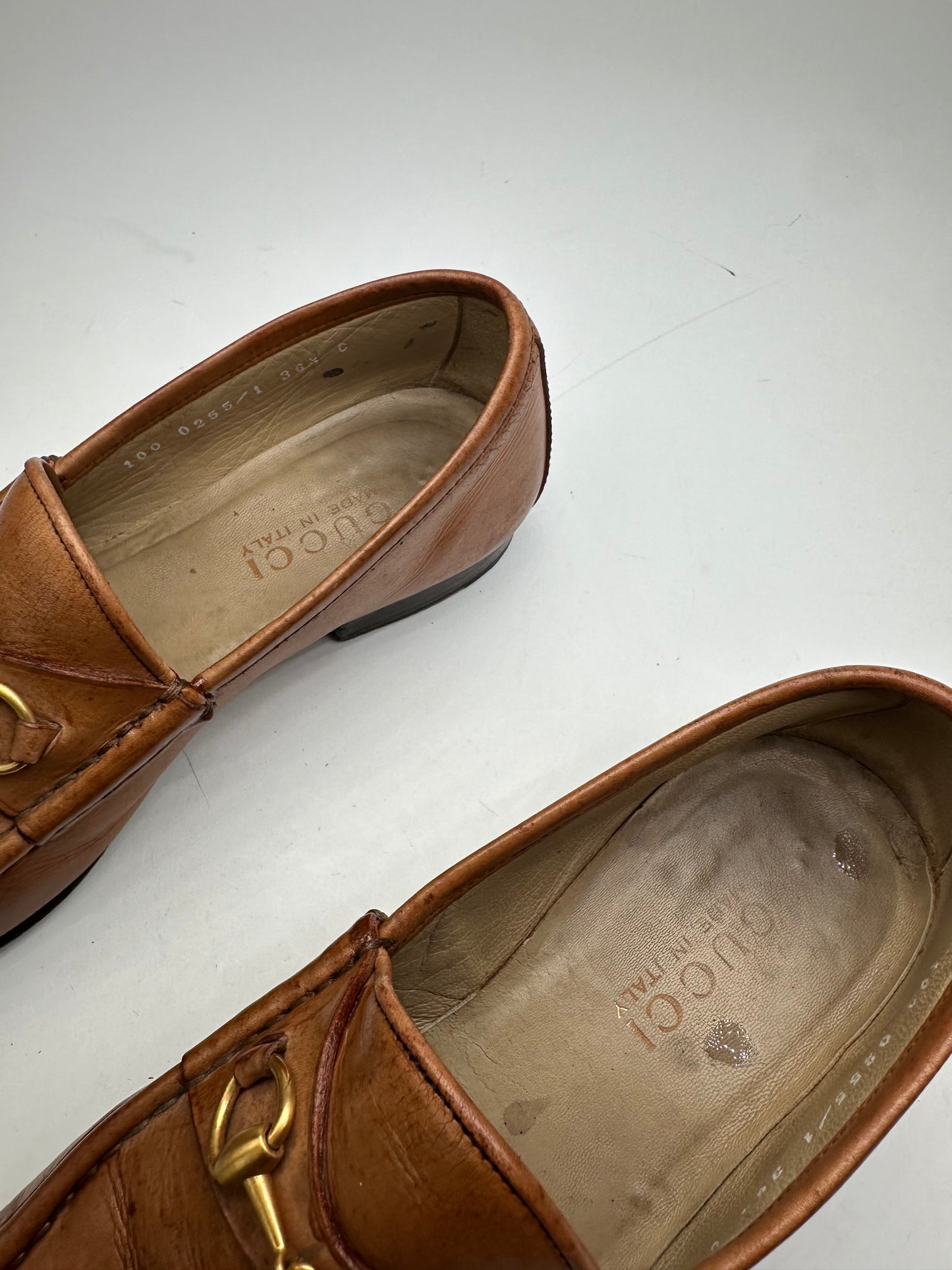 Vintage Gucci Leather Horsebit Loafer Brown