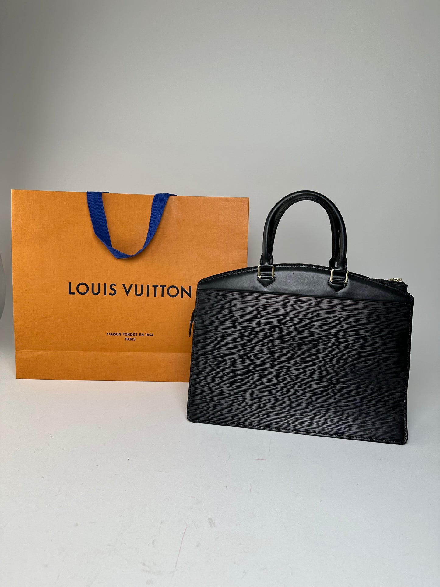 Vintage Louis Vuitton EPI Leather Riviera Handbag Noir Black