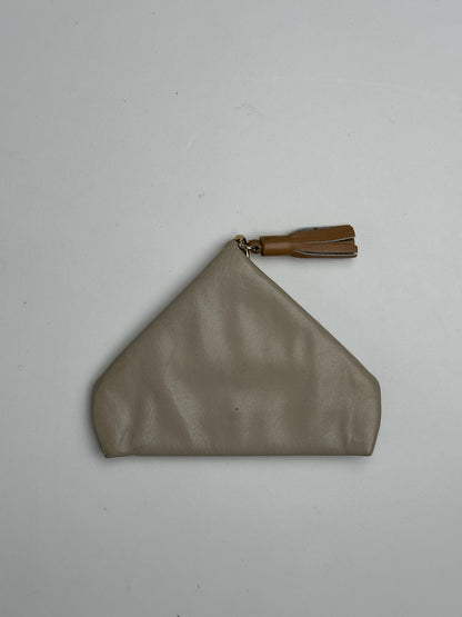 Vintage Celine Leather Card Holder Beige