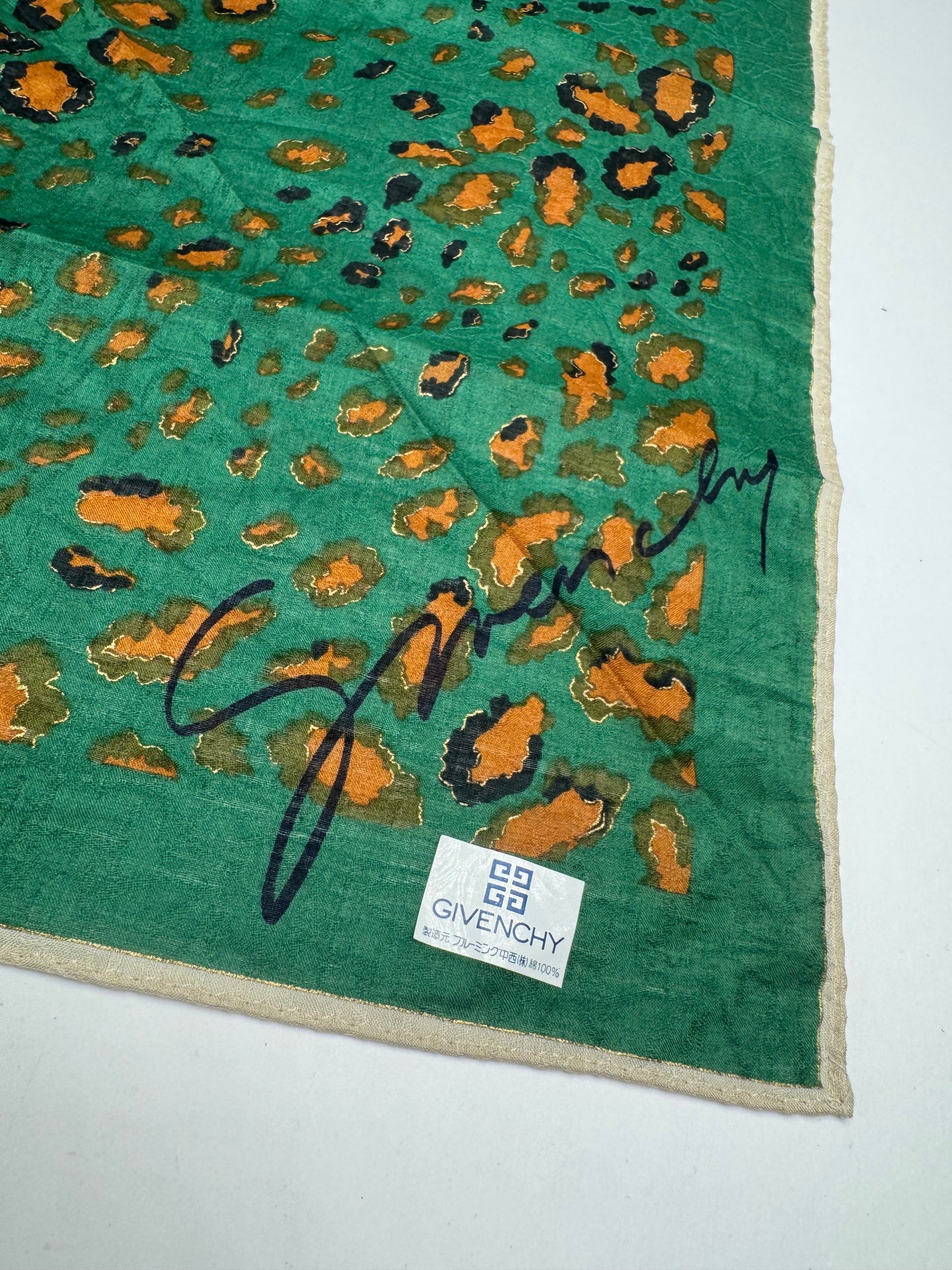 Givenchy vintage cloth green leopard