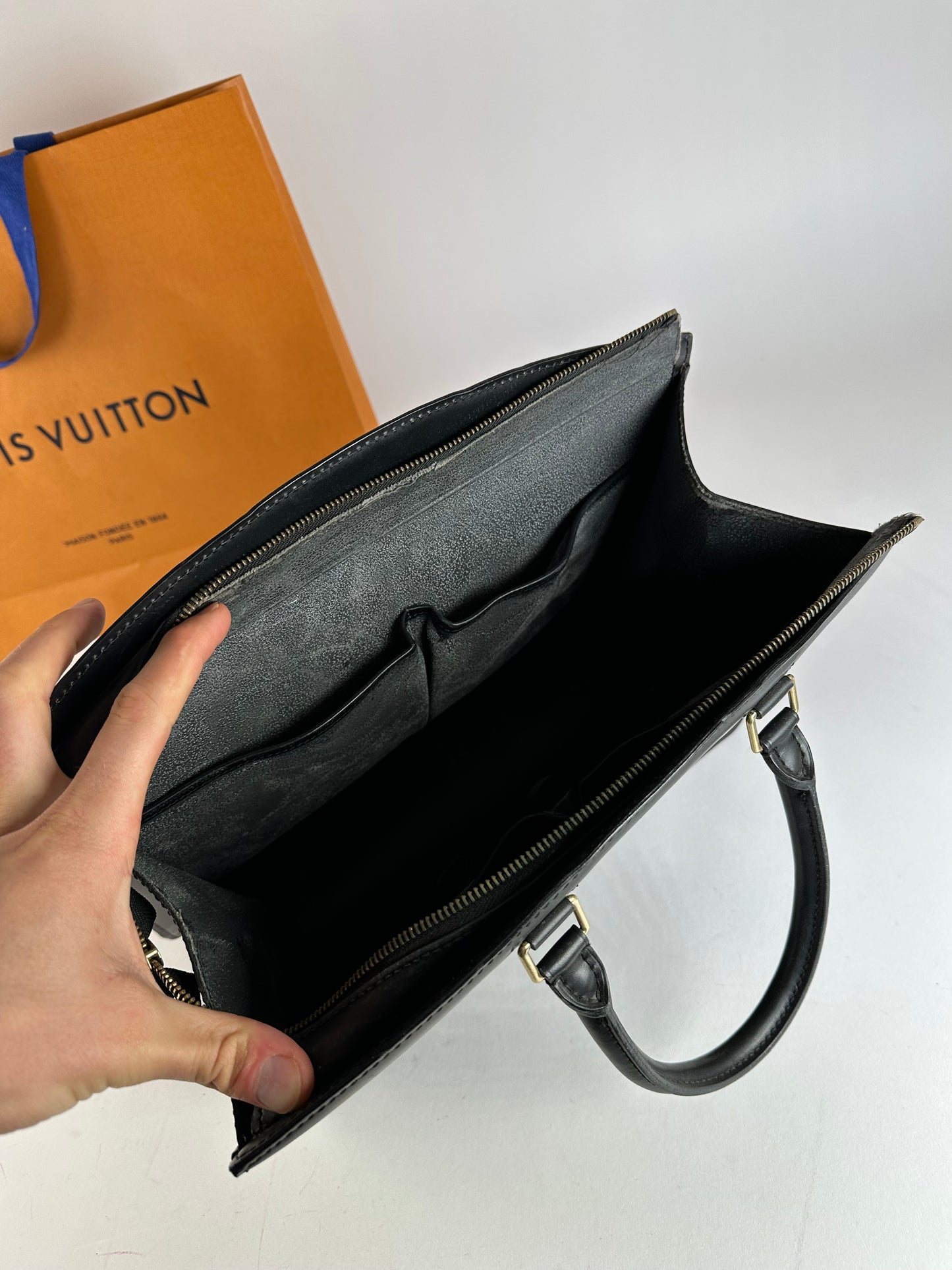 Vintage Louis Vuitton EPI Leather Riviera Handbag Noir Black