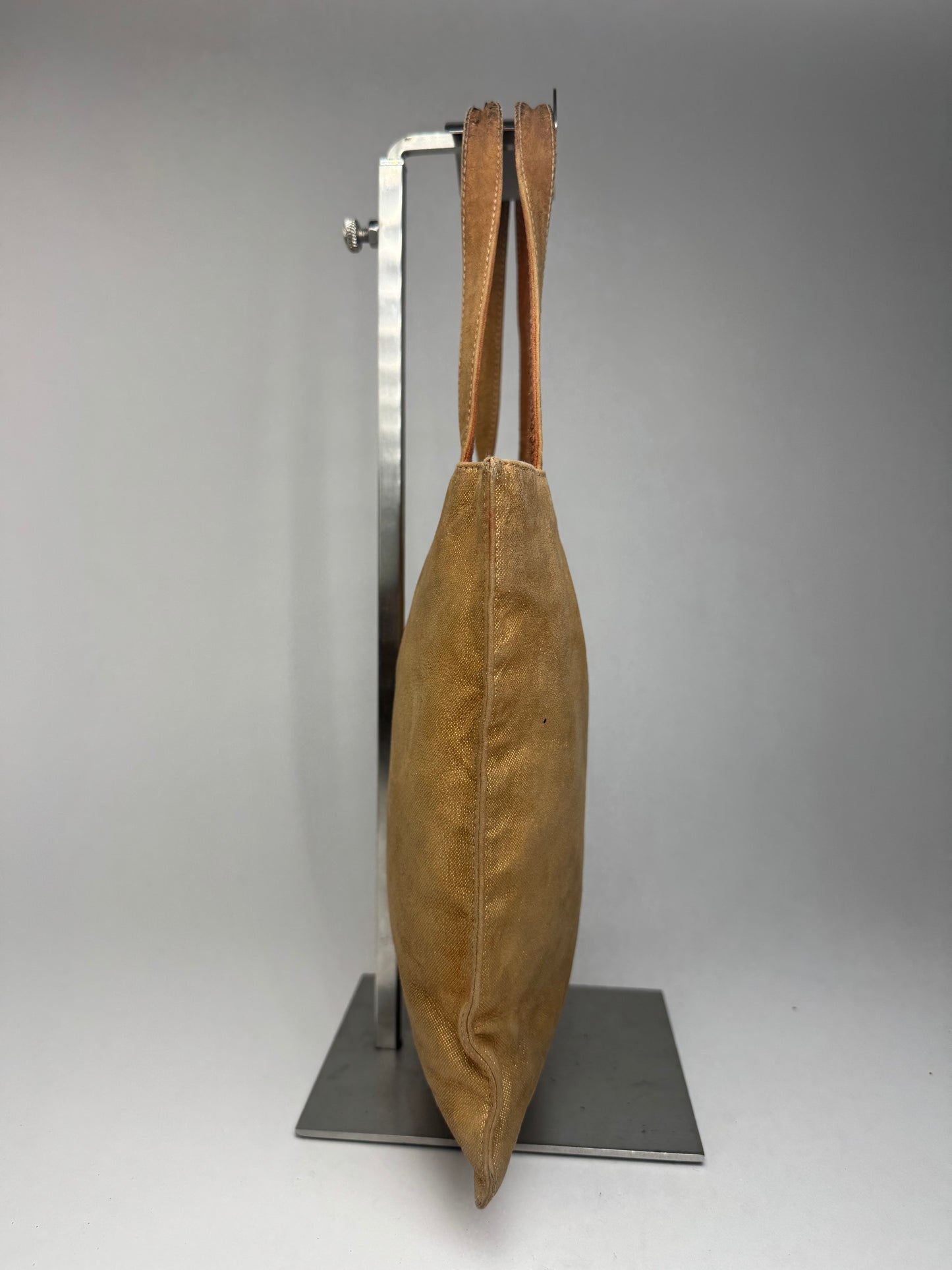 Vintage Loewe Madrid Anagram Canvas shopper bag gold brown