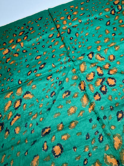 Givenchy vintage cloth green leopard